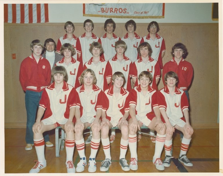 The Jennifer Junior High School Boys Varsity Basketball Team, 1974